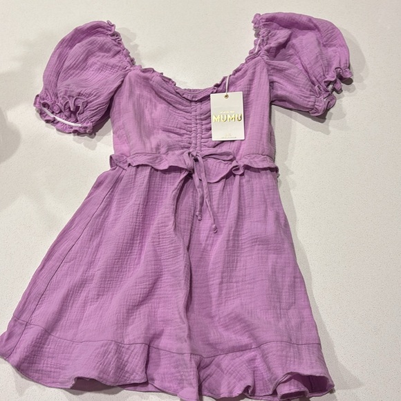 NWT Show Me Your Mumu Sophie Bright Lilac Purple Mini Dress Women's XS - Picture 3 of 4